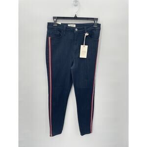 Letters to Juliet NWT Side Stripe Skinny Dark Wash Denim Jean // 28